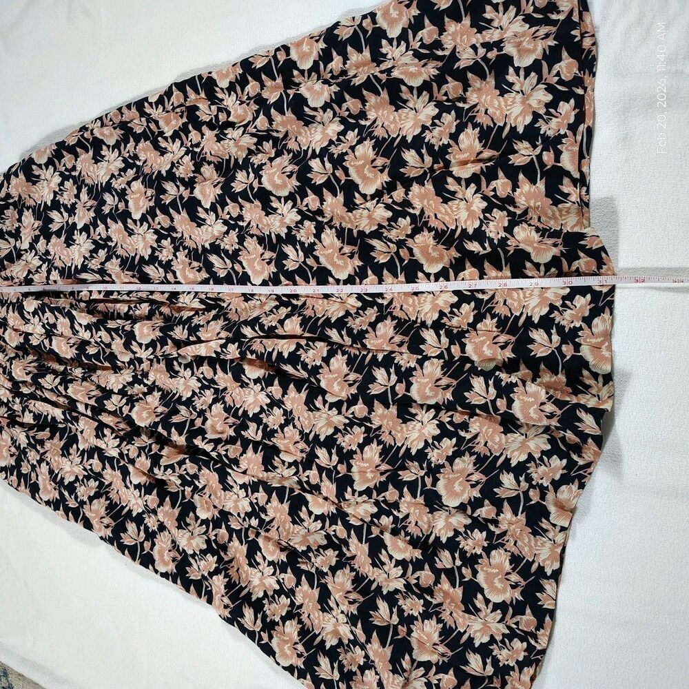 Jones New York Vtg Floral Midi Skirt Size 10 Cottagecore Romantic Soft Feminine - Picture 6 of 7